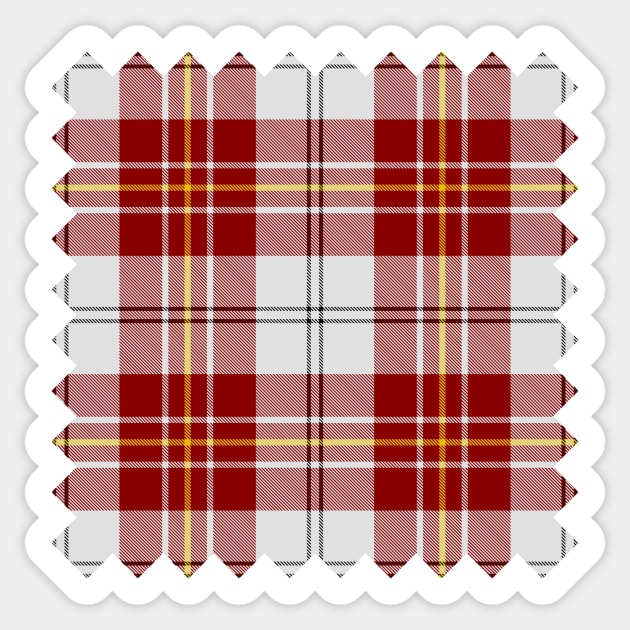 Clan MacPherson Red Dress Tartan Sticker by sifis